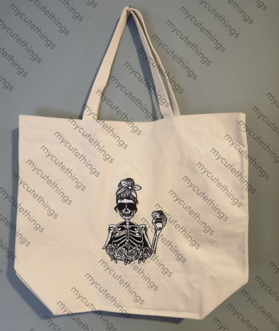 Xl Momma needs coffee tote