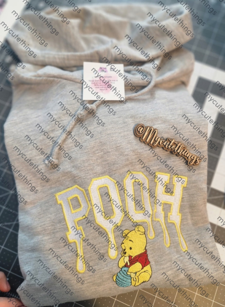 Bear gray xl unisex hoodie